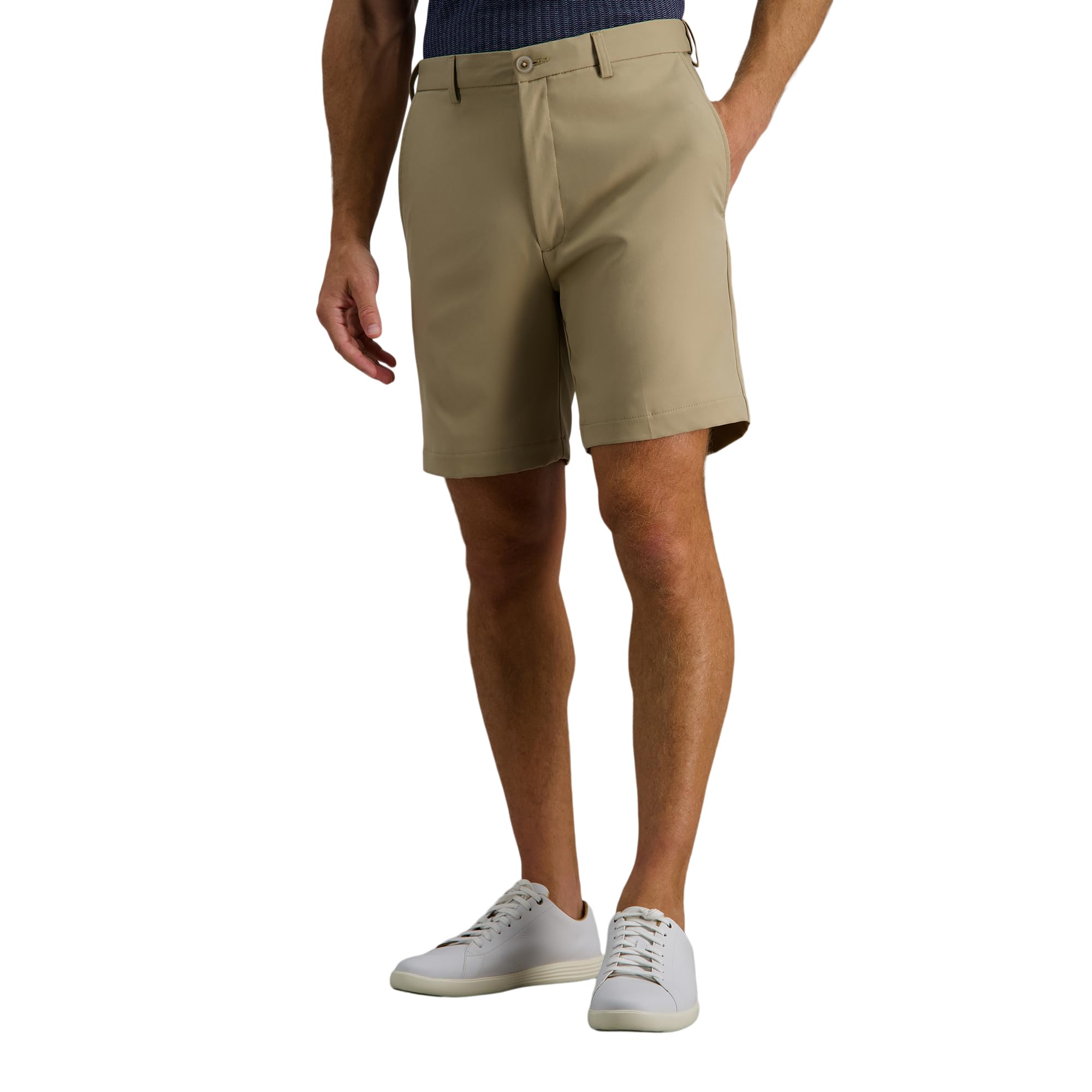 Haggar B&t Cool 18 Pro Classic Fit Stretch Flat Front Short - Men's Flat Front S