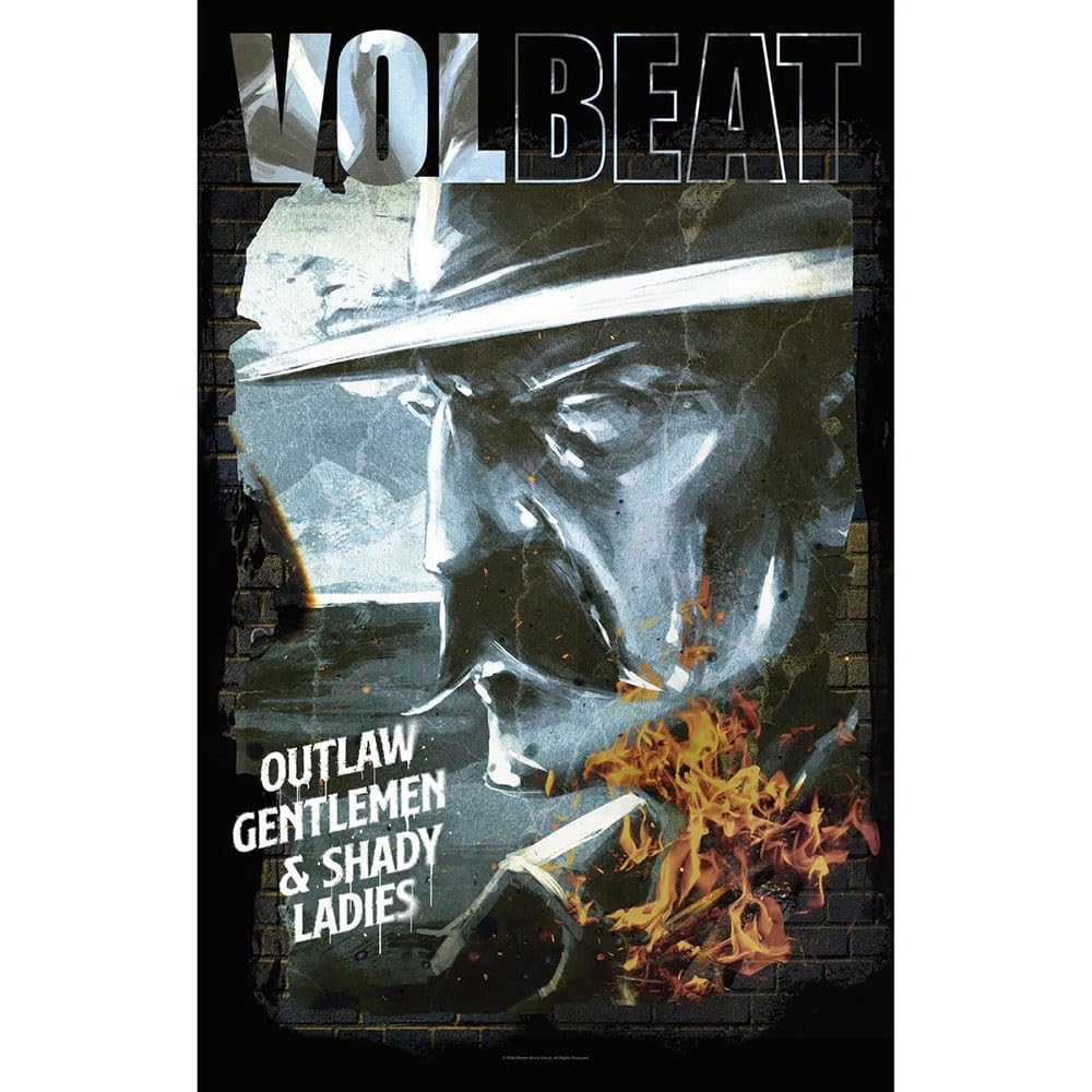 Volbeat Outlaw Gentlemen Textile Poster (106cm x 70cm) (Multicolored)