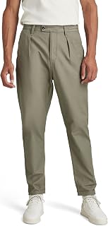 G-STAR Men's Pleated Chino Relaxed Tapered