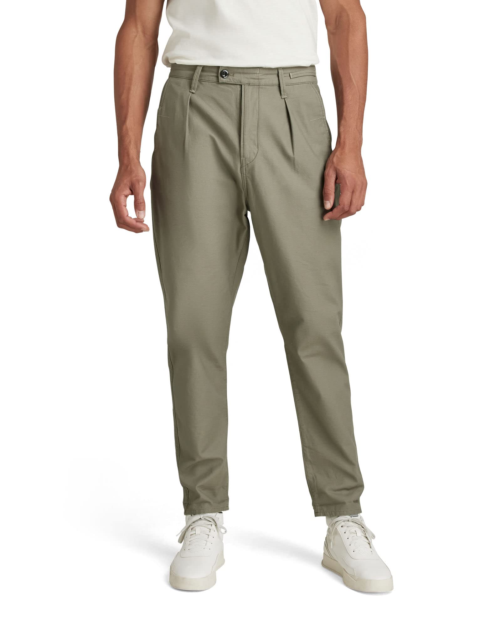 G-STAR Men's Pleated Chino Relaxed Tapered