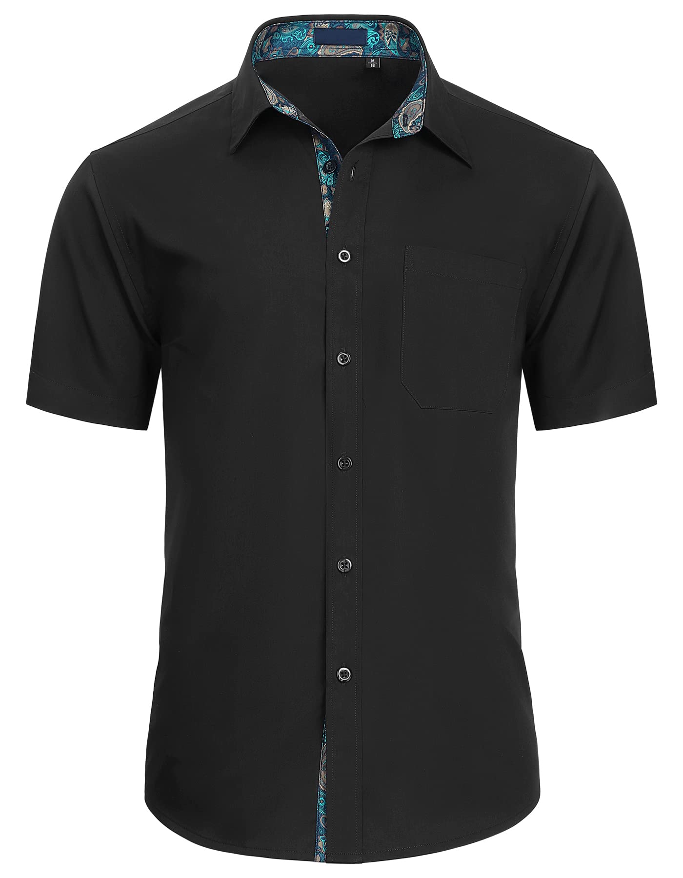 Enlision Shirts for Men Short Sleeve Casual Dress Shirt Formal Shirts Business S