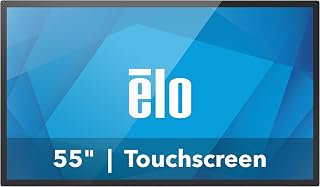Elo 5554L 55" 4K Touchscreen Signage | TouchPro PCAP 40 Touch, Anti-Glare Glass, 3840 x 2160, Black