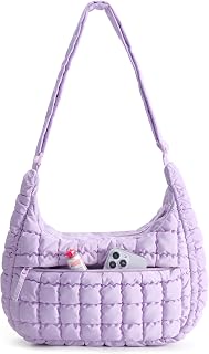 BAGSMART Quilted Crossbody Bags for Women, Travel Purses Hobo Shoulder Bag