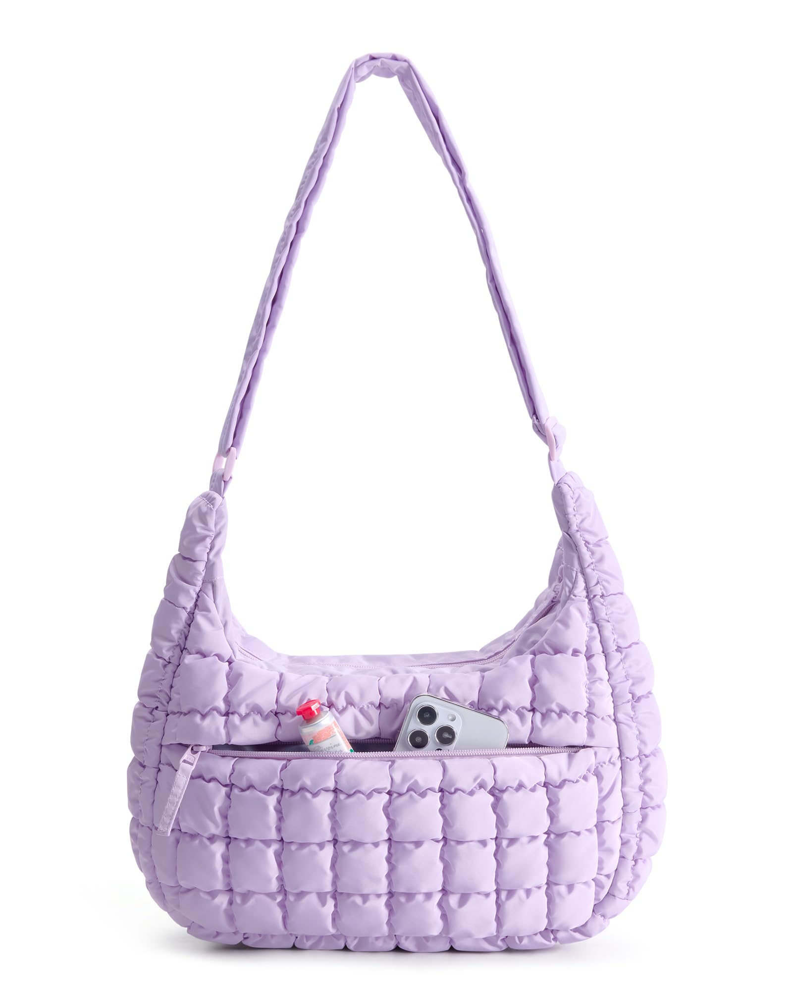 BAGSMART Quilted Crossbody Bags for Women, Travel Purses Hobo Shoulder Bag