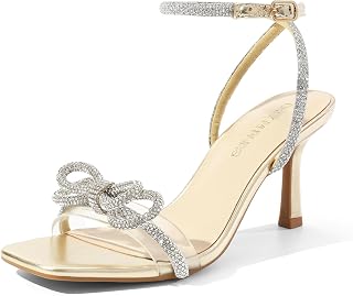 DREAM PAIRS Women's Kitten Heel Sandals