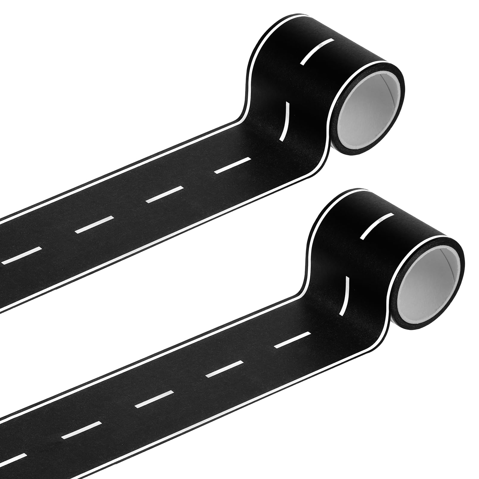 2 Pack Black Roadway Track Tape, 32.8 ft x 2 in Road Tape Toy Car Track | Roadwa