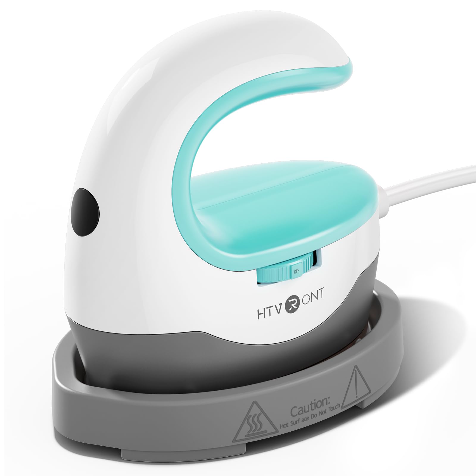 HTVRONT Heat Press Mini Heat Press Machine, Mini Iron for Crafts Mint | Heats Up