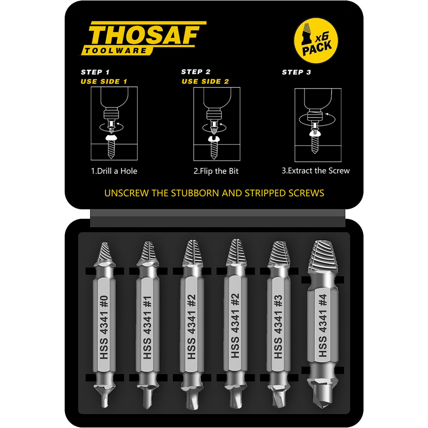 Damaged Screw Extractor Set,Christmas Stocking Stuffers for Adults Men Him | Gif