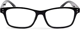 Contacta, Element Reading Glasses for Men and Women, Practical for Every Face, Square Frame and Flex Temples, Diopter + 2.50, Black, Pack with Glasses Case, 26 g