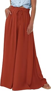 BTFBM Wide Leg Flowy Palazzo Pants for Women