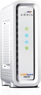 ARRIS (SB8200-RB) - Cable Modem - Fast DOCSIS 3.1 32x8 Gigabit Cable Modem , Approved for Comcast Xfinity, Cox, Charter Spectrum, & more | 1 Gbps Max Internet Speed, 4 OFDM Channels - Renewed