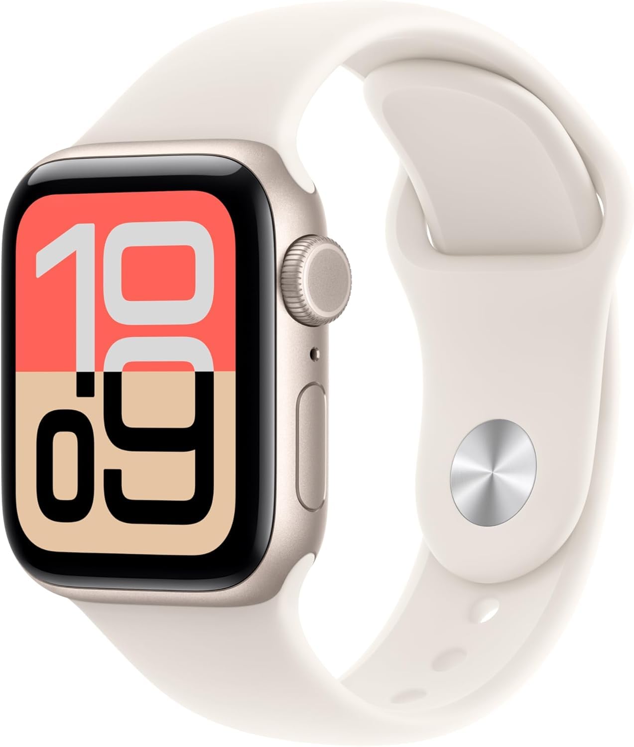 Apple Watch SE 3 [GPS + Cellular, 40mm] Starlight Aluminum Case with Starlight S