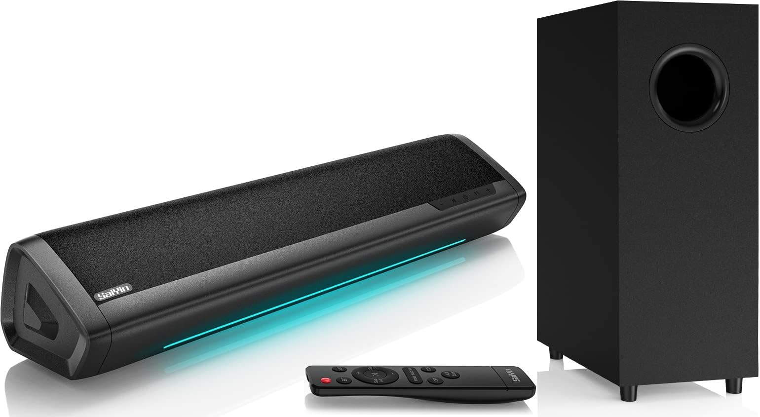 Saiyin Sound Bar with Subwoofer, Home Theater Surround System for TV PC | 5" Sub