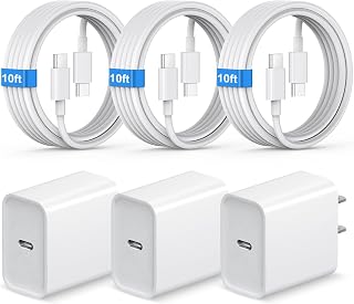 iPhone 18 17 16 15 Charger Fast Charging 10FT Extra Long Cord USB C Charger | 3 Pack Type C Chagrers Compatible with iPhone 18/18 Pro/18 Pro max/iPhone Duo, iPhone 17/16/15 Series, iPad Pro, Android