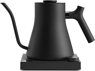 Fellow Stagg EKG Pro Gooseneck Electric Kettle, Brew Timer, 0.9 Liter | Temperature Control, Color LCD, Temp Hold, Stainless Steel Tea Kettle, for Pour-Over Coffee & Tea, Quick Heating, Matte Black