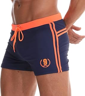 Arcweg Men's Swim Trunks Short Swim Trunks Quick Dry Elastic Removable Pads Water Sports