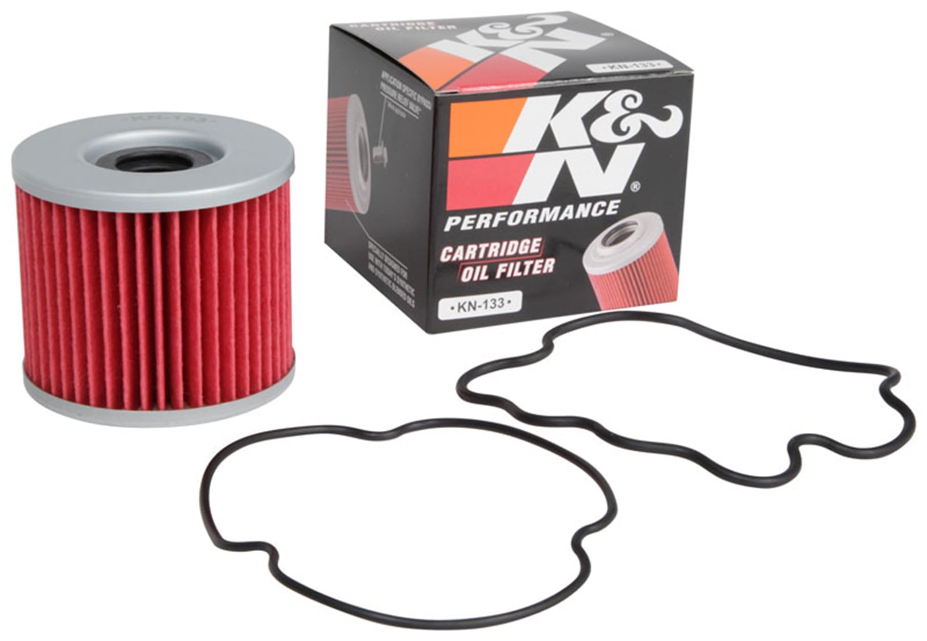 K&amp;N Motorcycle Oil Filter: High Performance, Premium, KN-133 | Fits Select 1