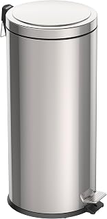 Tramontina Pedal Bin Stainless Steel 30 L Kitchen Waste Bin