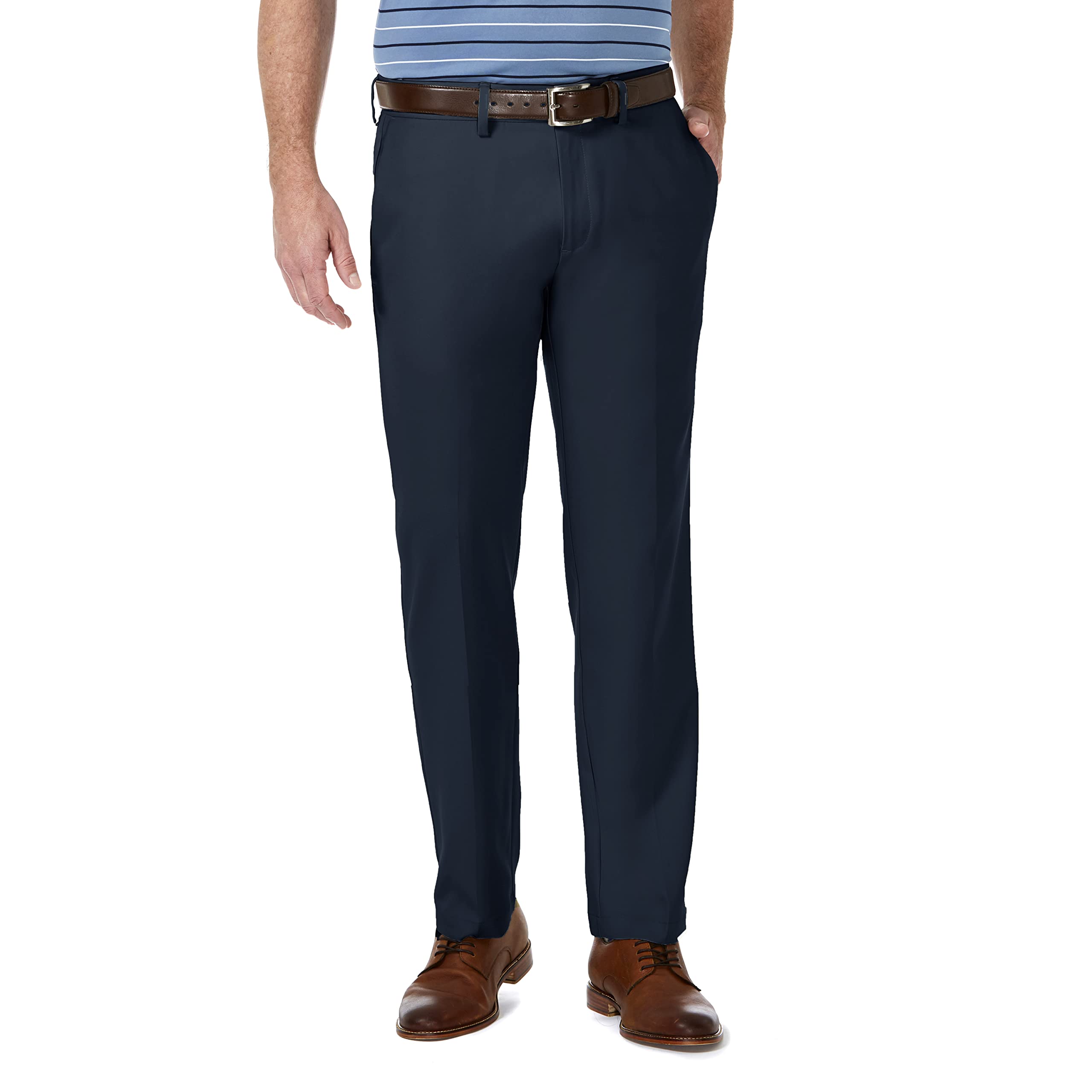 Haggar Men's Cool 18 Pro Straight Fit Flat Front Pant Pants