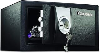 SentrySafe Security Safe, Small Key Lock Safe, 0.31 Cubic Feet, X031