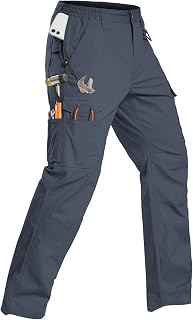 CARWORNIC Men's Flex Ripstop Tactical Cargo Pants Construction Work Pants