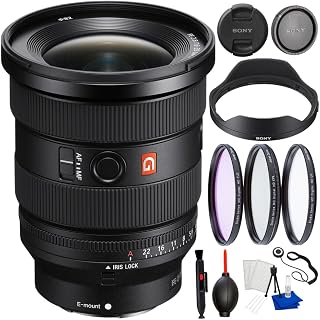 Sony FE 16-35mm f/2.8 GM II Lens Bundle – Ultra Wide G Master Zoom Lens for Sony E-Mount Full Frame Cameras + 3-PCS Filter Kit, Dust Blower, Cap Keeper & Cleaning Kit (Renewed)