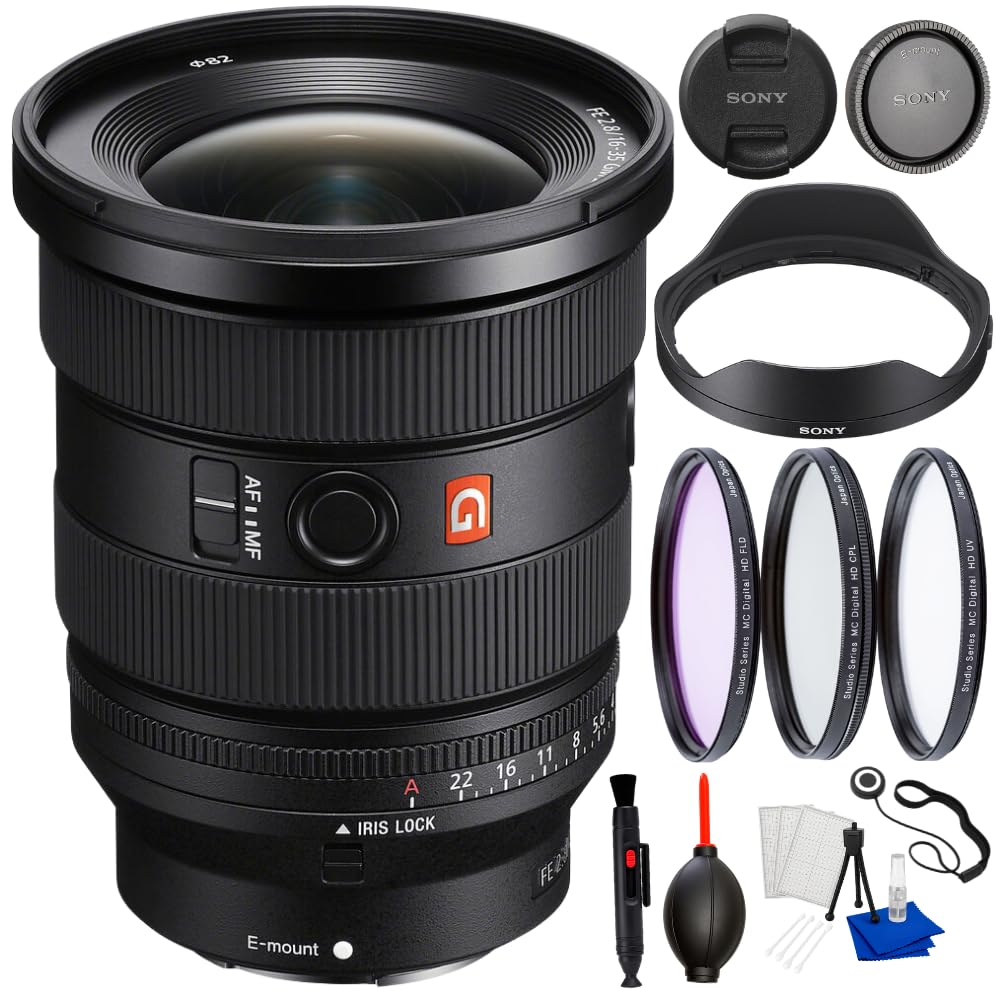 Sony FE 16-35mm f/2.8 GM II Lens Bundle – Ultra Wide G Master Zoom Lens for Sony
