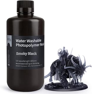 ELEGOO Washable 3D Resin Quick Curing UV Black Smoked 1000g