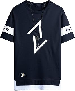 Men's T Shirt Contrast Colours Summer Sports Short Sleeves Casual Various Colours Available Oversized Streetwear