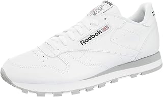 Reebok Cl Lthr, Men's Trainers, White White Light Grey Intense, 42 EU