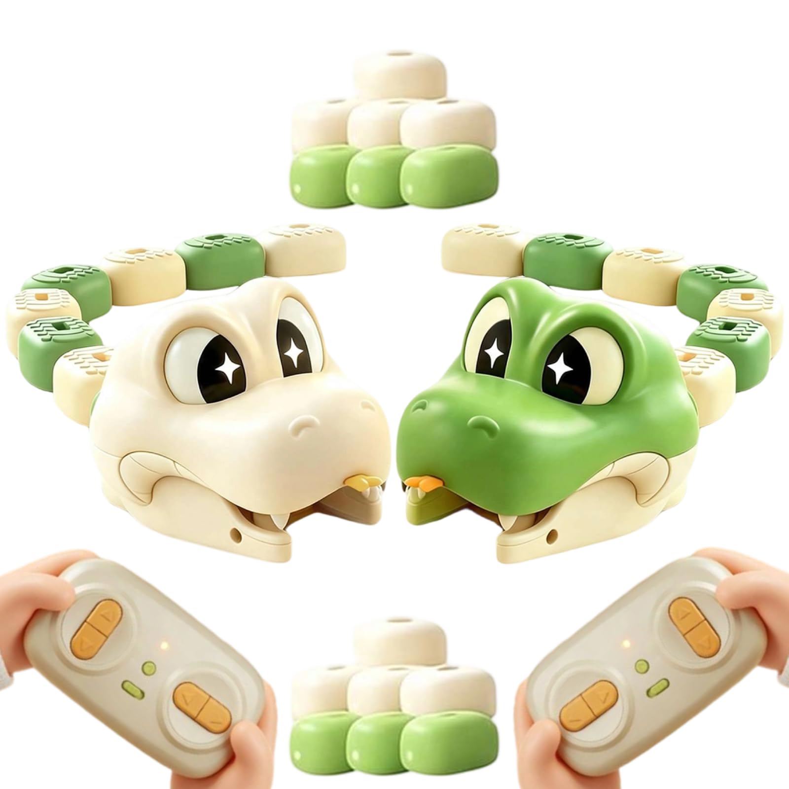 Magnetic Snake Game Toy Eating Itself, Remote Control Eating Snake Toys with Sou