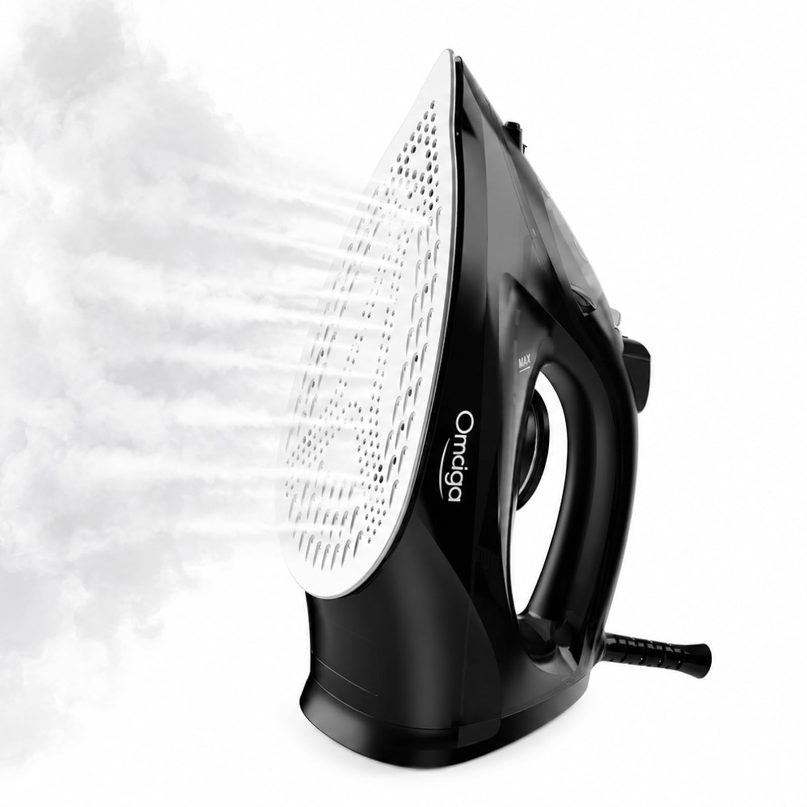 OMAIGA Steam Iron for Clothes, 1500W Iron with Rapid Heating, Non-Stick Ceramic 