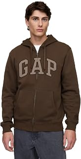 Gap Heritage Logo Full Zip Hoodie Men's Hooded Sweatshirt (Pack of 1)