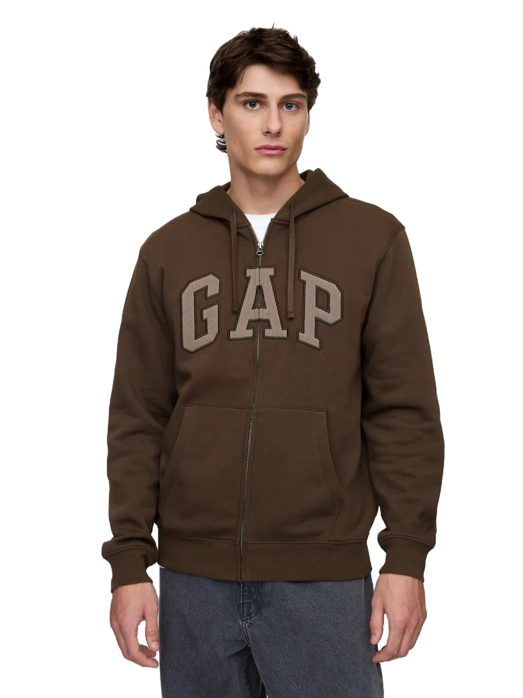Gap Heritage Logo Full Zip Hoodie Men's Hooded Sweatshirt (Pack of 1)