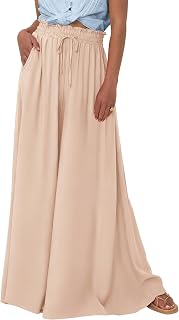 BTFBM Wide Leg Flowy Palazzo Pants for Women