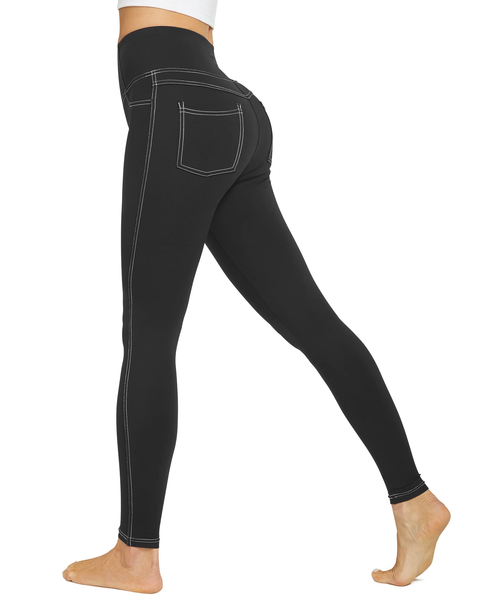 G4Free Women's High Waist Yoga Pants with Elasticated Pocket Yoga Leggings Yoga 