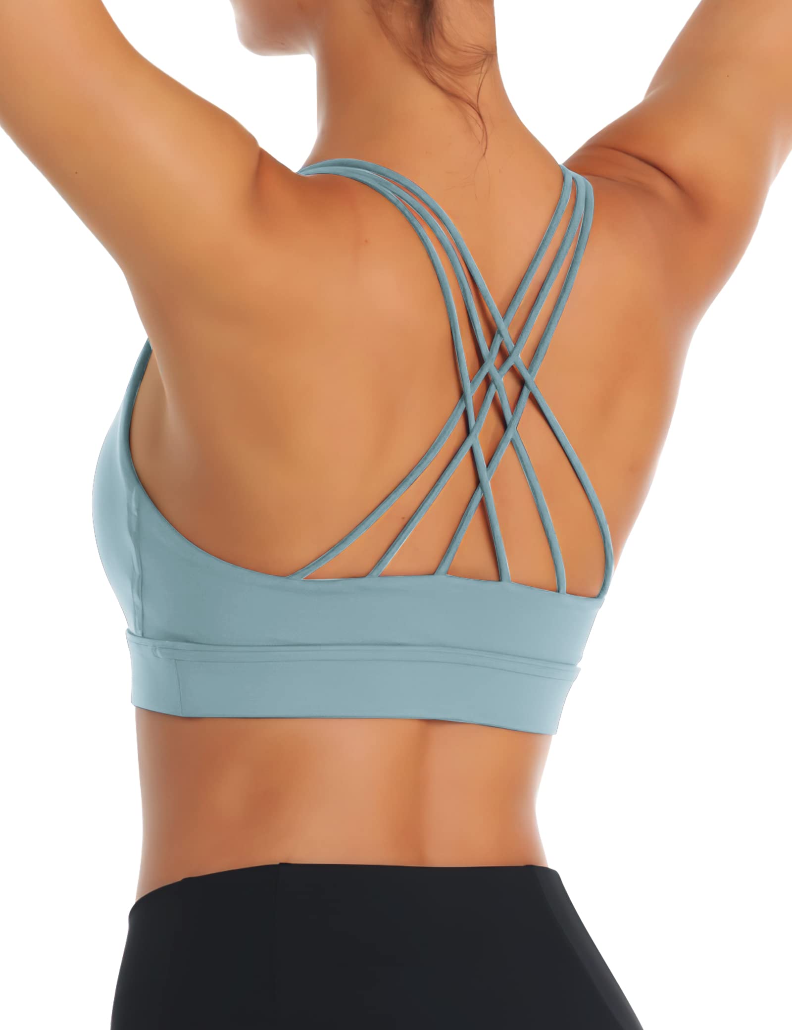 OYANUS Women Summer Workout Tops Sexy Backless Yoga Shirts Open Back Activewear 