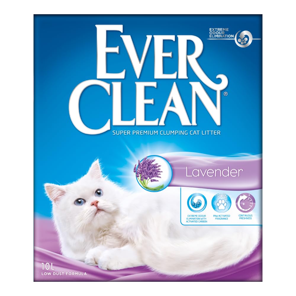 Ever Clean Clumping Cat Litter, Lavender Scented for Long-lasting freshness, Max