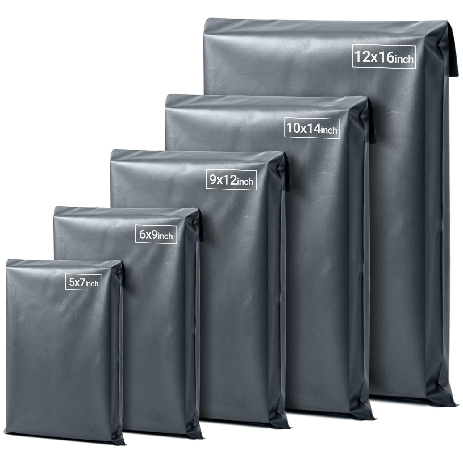 EPACKAGING 125 Mixed Grey Parcel Bags, Tamper-Proof Strong Postal Packaging Bags