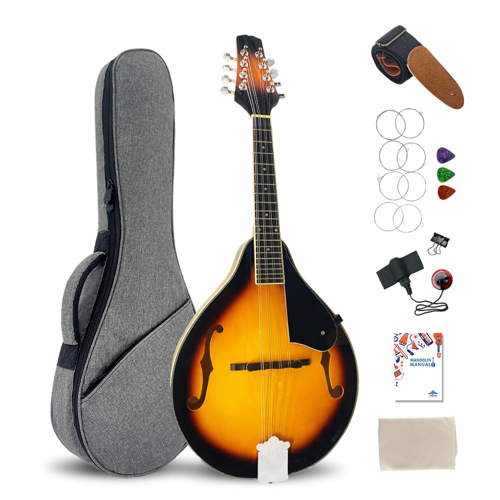 ModouString Mandolin Instrument A Style,Acoustic Mandolin for Professional & Beg