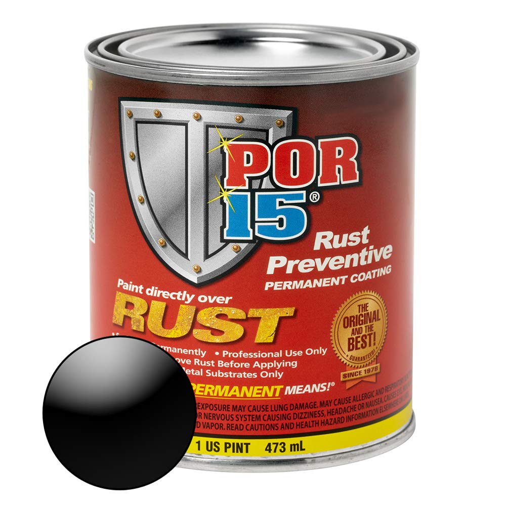 POR-15 Rust Preventive Coating — Non-Porous Protective Barrier, 16 fl oz, Gloss 