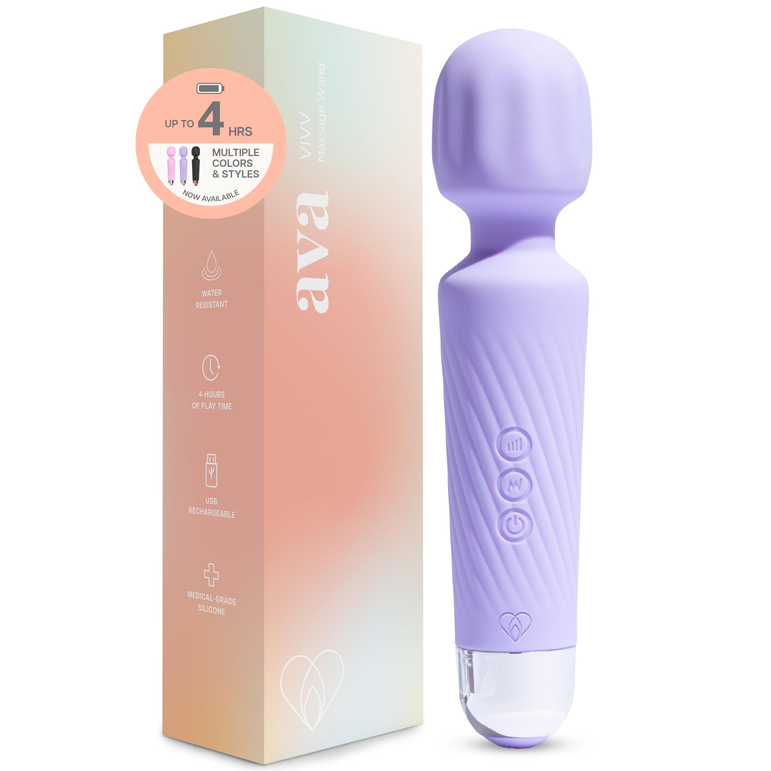 Ava Vibrator Sex Toys – Battery Life 4 Hours | Water Resistant Body Safe Silicon