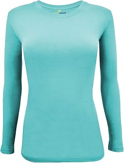 Natural Uniforms Women's Under Scrub Tee Crew Neck Long Sleeve T-Shirt