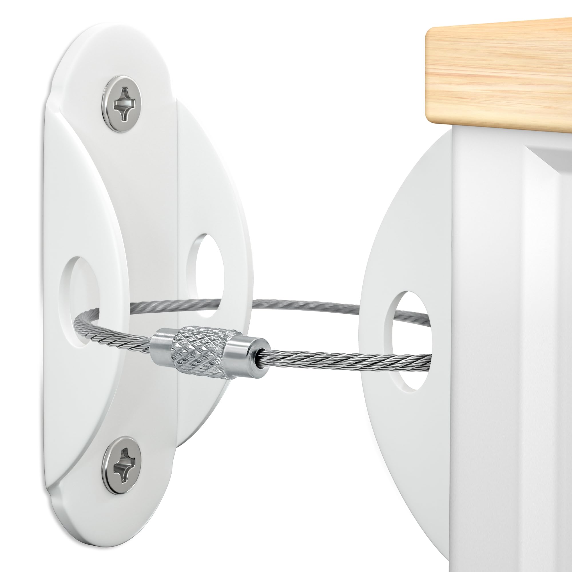 Furniture Anchors 10 Pack, Anti-Tip Furniture Straps for Baby Proofing | Detacha