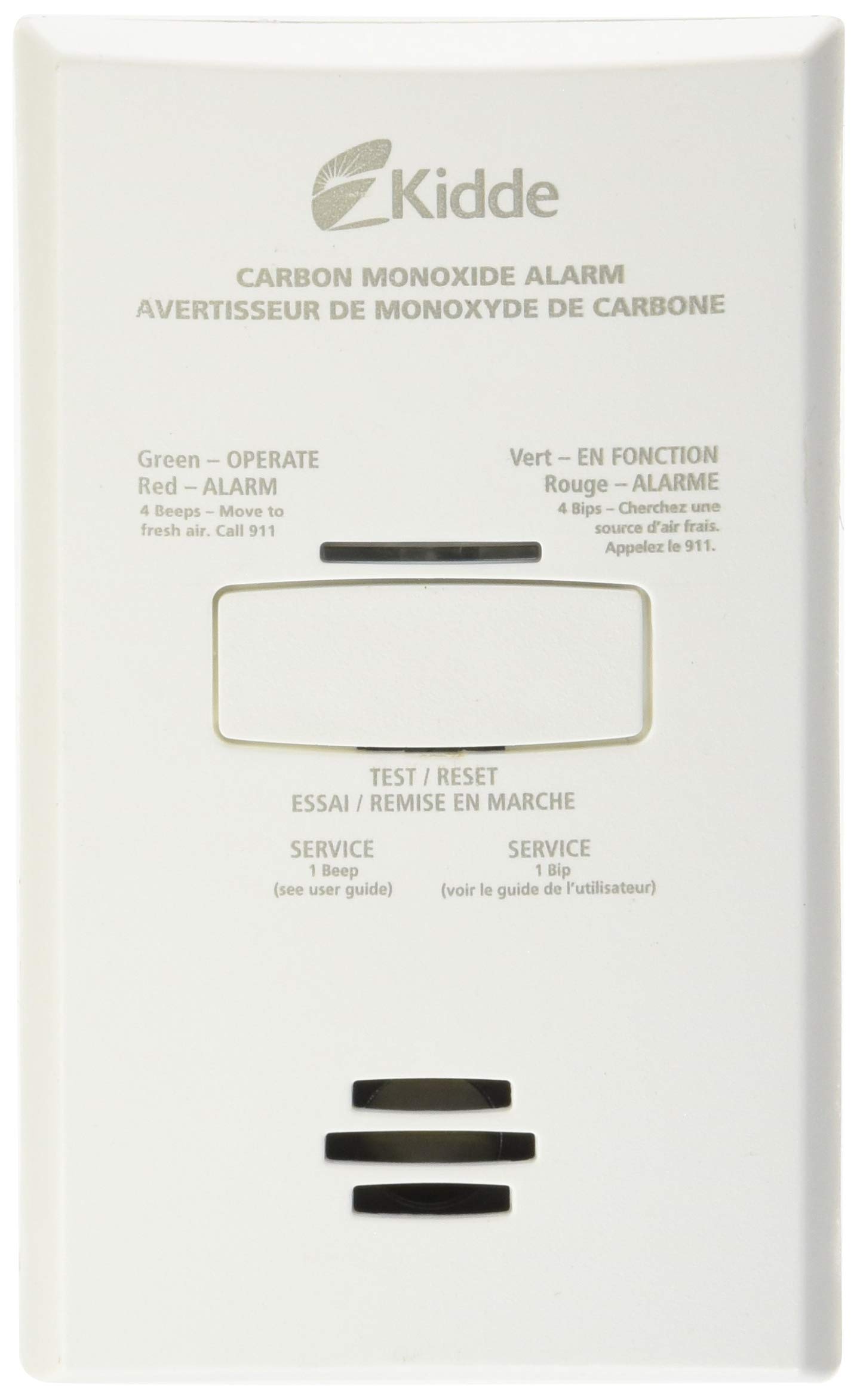 Kidde 900-0263CO-CA Plug-in Carbon Monoxide Alarm (KN-COB-DP2CA), White, 1 Units