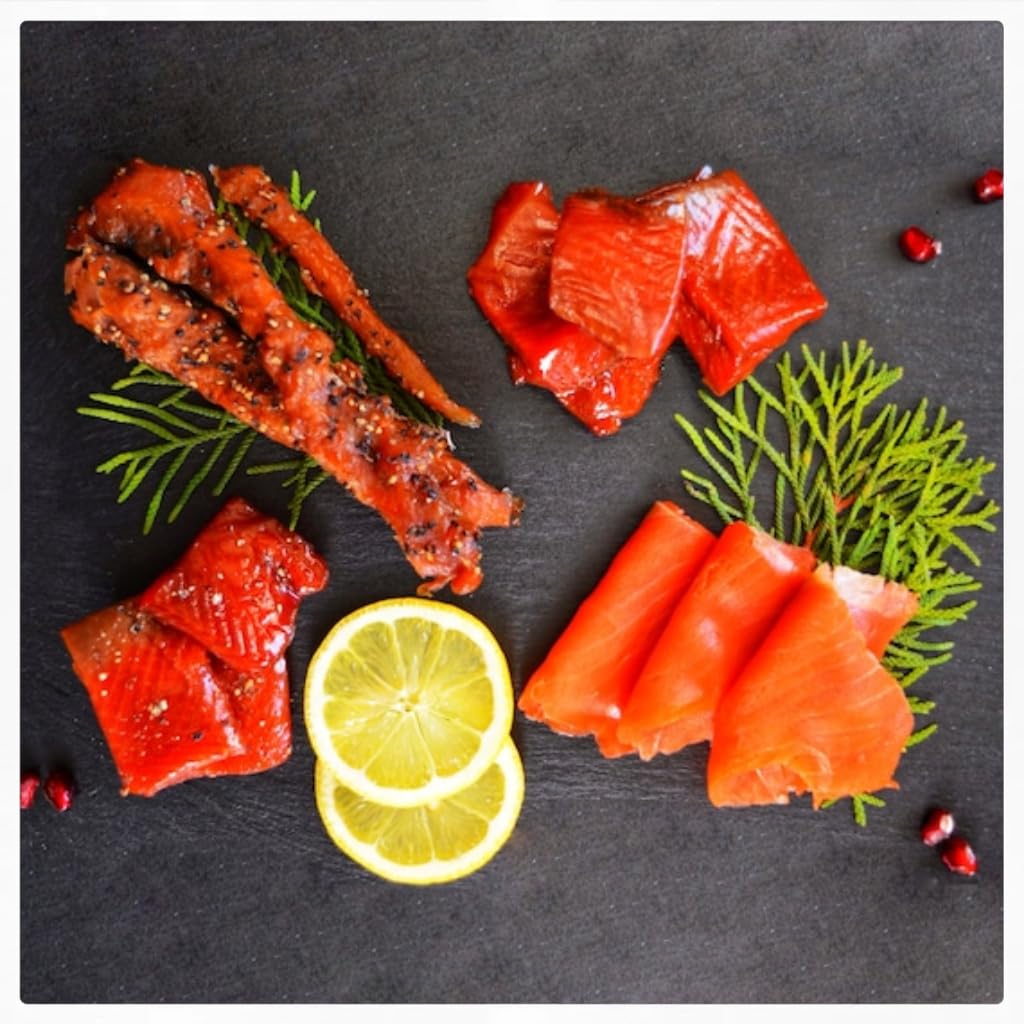 Smoked Salmon Sampler Gift Basket Gourmet Food Box Perfect for Family Corporate 