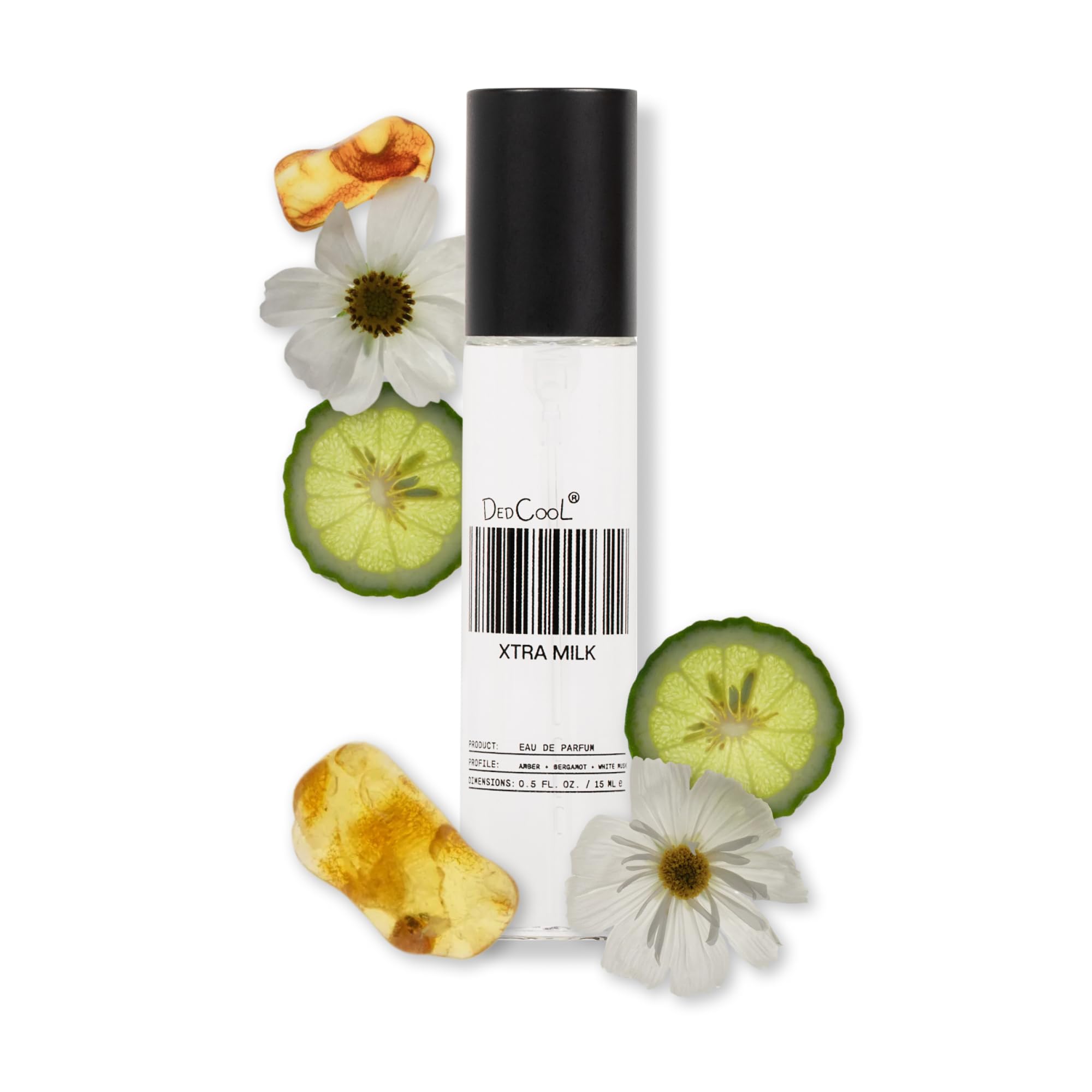 DedCool, Eau de Parfum in Xtra Milk, Travel Size Perfume, 15 mL | Bergamot, whit