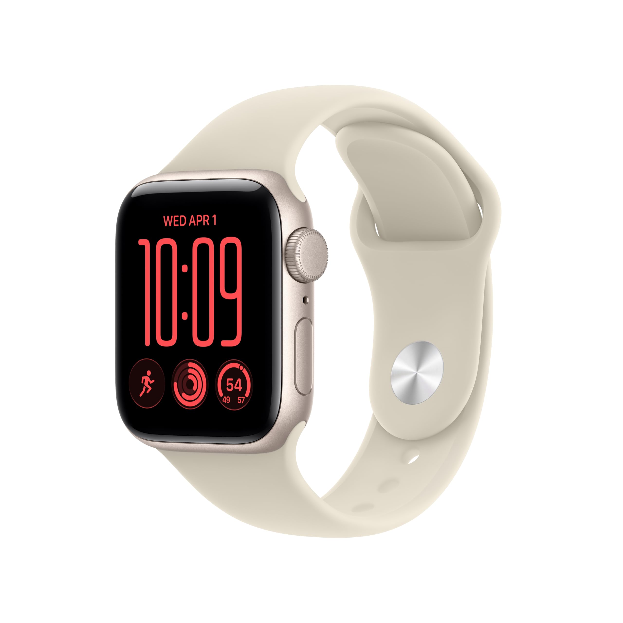 Apple Watch SE 3 GPS 40mm Smartwatch | Starlight Aluminum Case, Sand Sport Band 