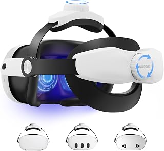 Noiposi Head Strap for Meta Quest 3s/3/Quest 2 | Adjustable Knob Elite Strap Replacement,VR Headset Strap Enhanced Support&Comfort& Extend Playtime( Battery sold separately)