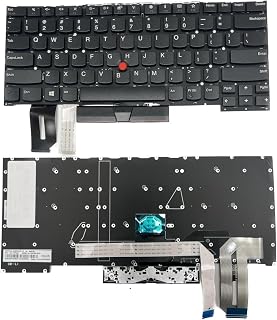LIXSUNTEK Replacement US Keyboard for Lenovo ThinkPad T490S T495S T14S P1 X1 Extreme Gen1 Gen2 Laptop No Frame (NO Backlight) SN20R66042 02HM208 02HM280